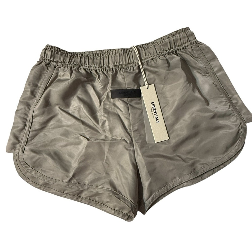 Fear‎ of God Essentials Womens Running Shorts Desert Taupe Size Medium NWT